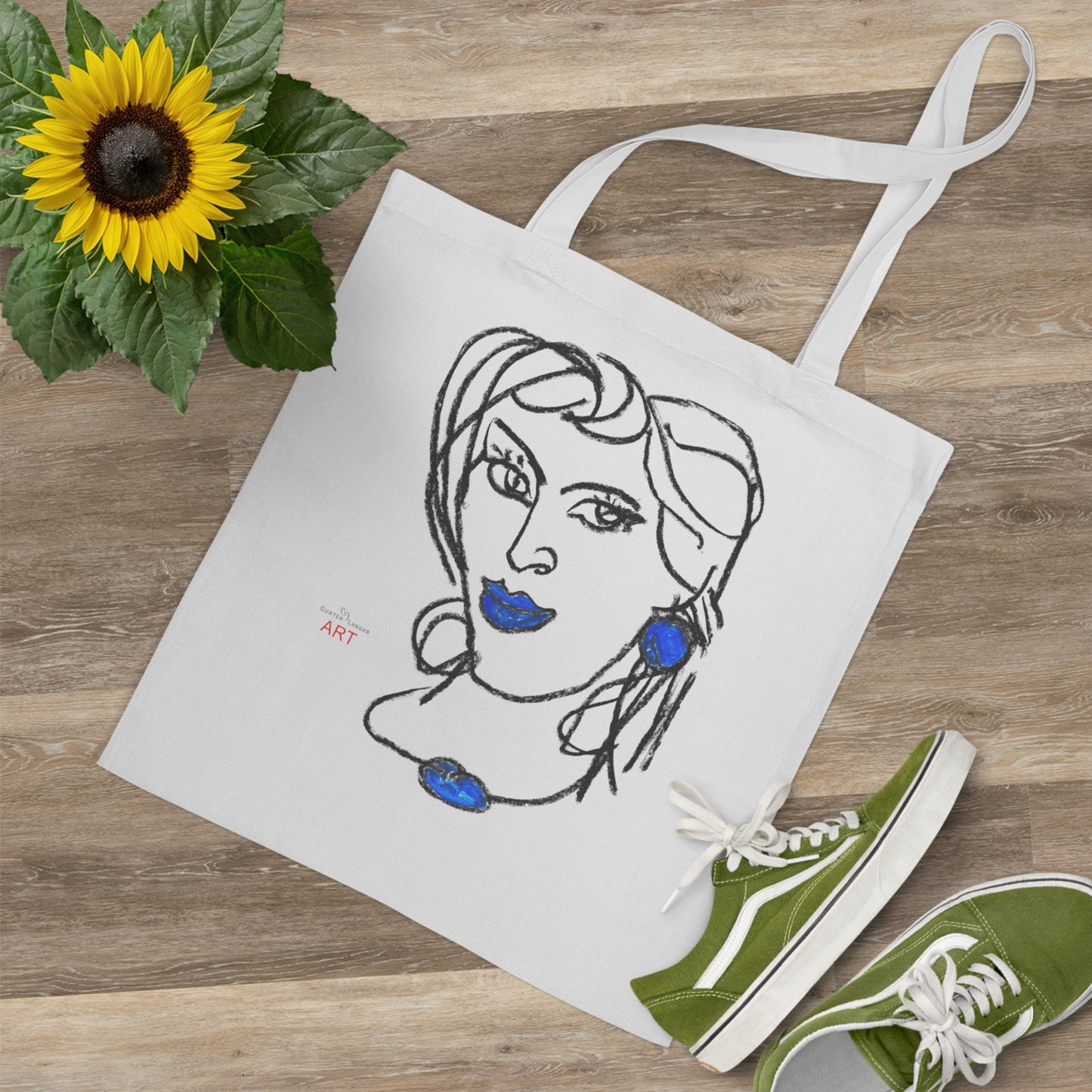 Tote Bag - Motiv: Rita, einseitig bedruckt, H 30,5 cm