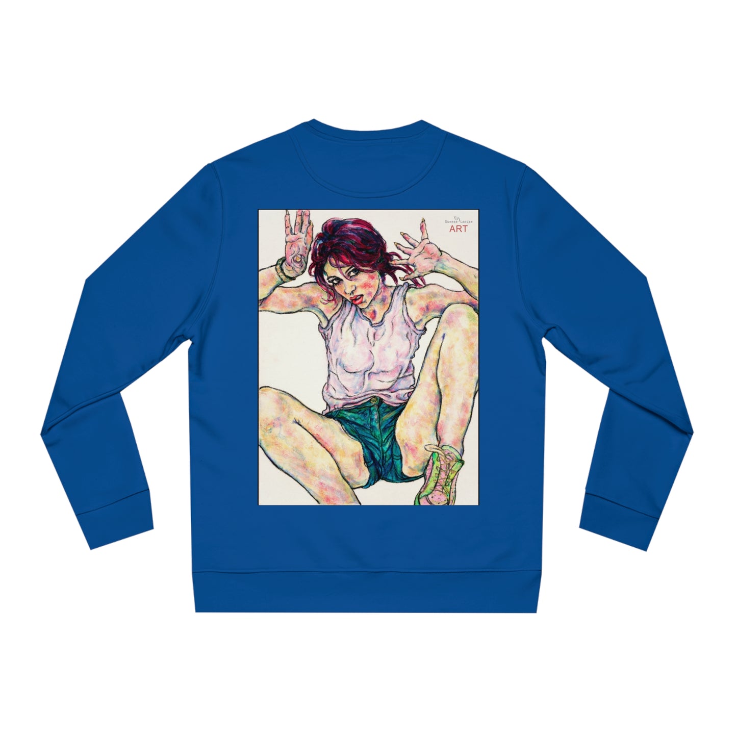 Unisex Changer Sweatshirt - Motiv: Front Nike, H12 cm (klein) & Rückseite Nike, H 43 cm