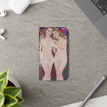 Flip Cases - Motiv: Waldnymphen, Schwarz, Seifenblasen