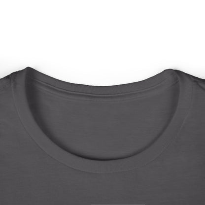 Women's Softstyle Tee - Motiv: Front, Zuflucht, H 14 cm (klein) & Rückseite Zuflucht, H 34,5 cm (groß)