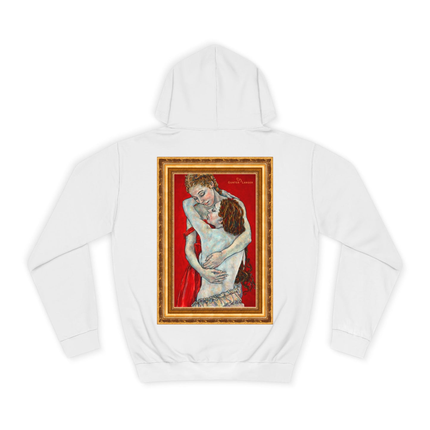 Unisex College Hoodie - Motiv: Front Nähe & Rückseite Nähe (gerahmt)