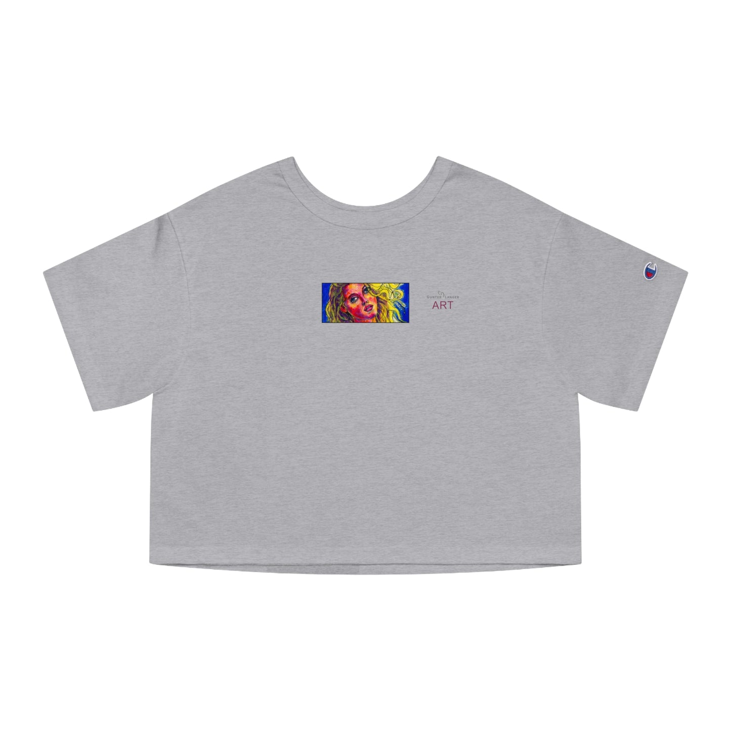 Champion Women's Heritage Cropped T-Shirt - Motiv: Front, Mascha, h 5 cm