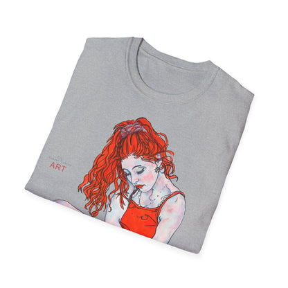 Unisex Softstyle T-Shirt - Motiv: Front Julia,  H 46 cm