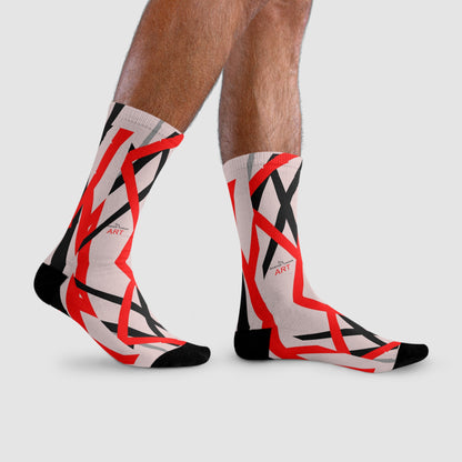 Sublimation Crew Socks (EU) - Motiv: Mikado 3, S, M, L