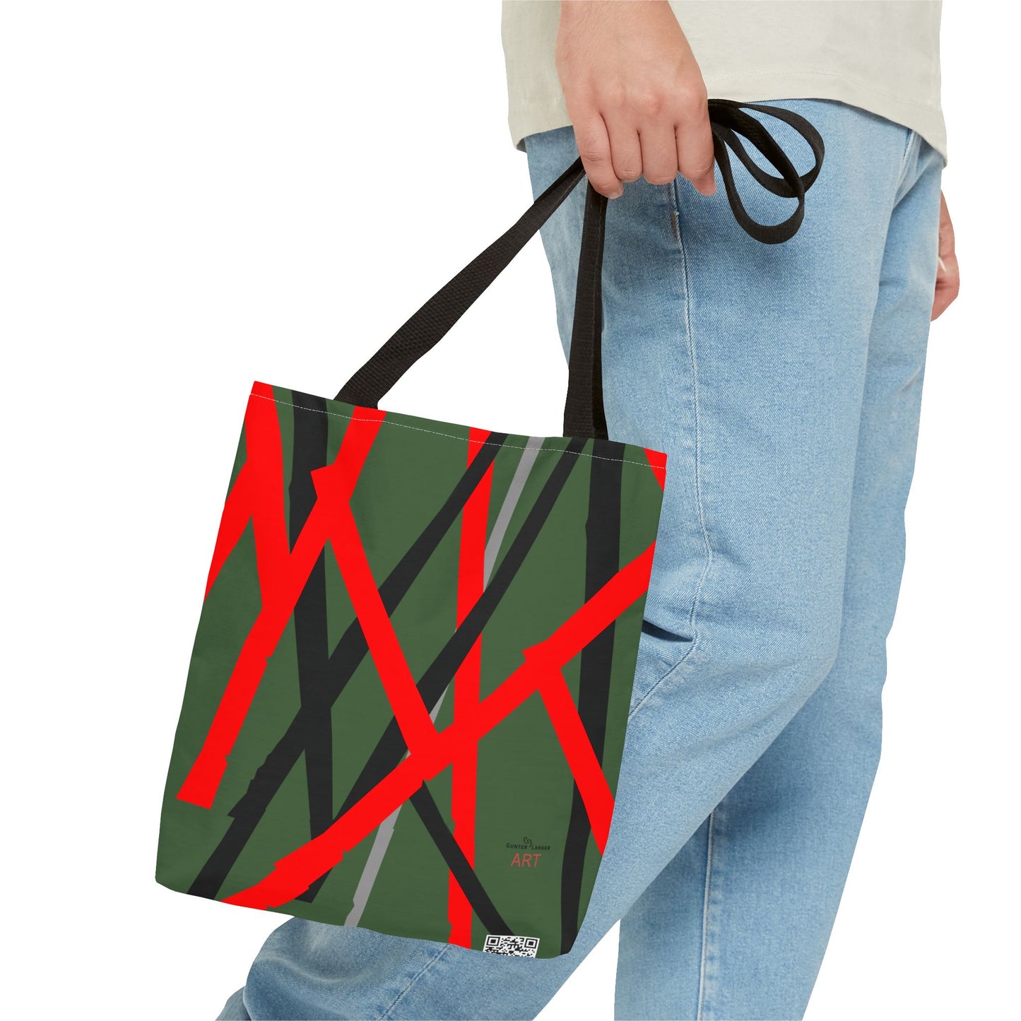 Tote Bag (AOP) - Motiv: Mikado, Grün