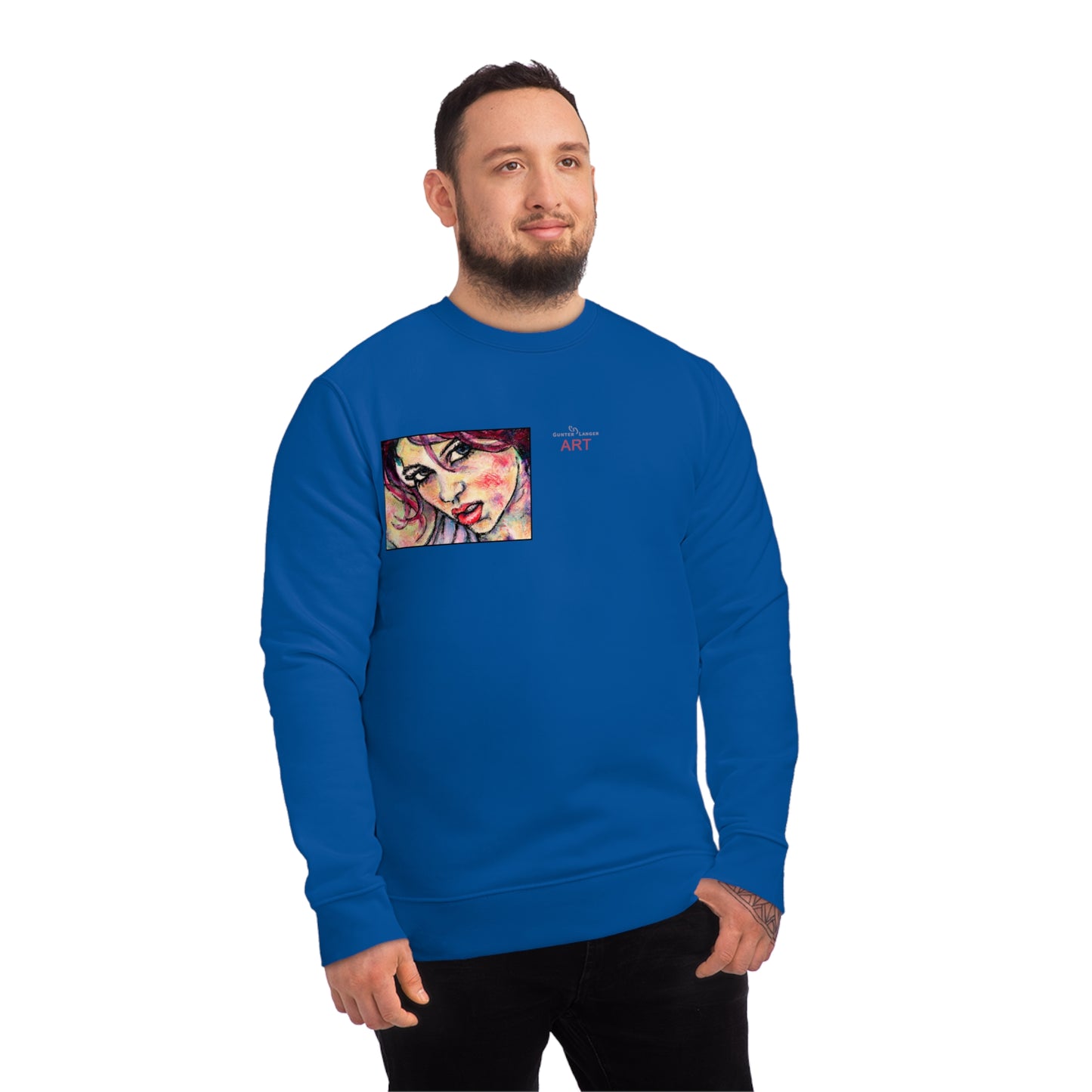 Unisex Changer Sweatshirt - Motiv: Front Nike, H12 cm (klein) & Rückseite Nike, H 43 cm