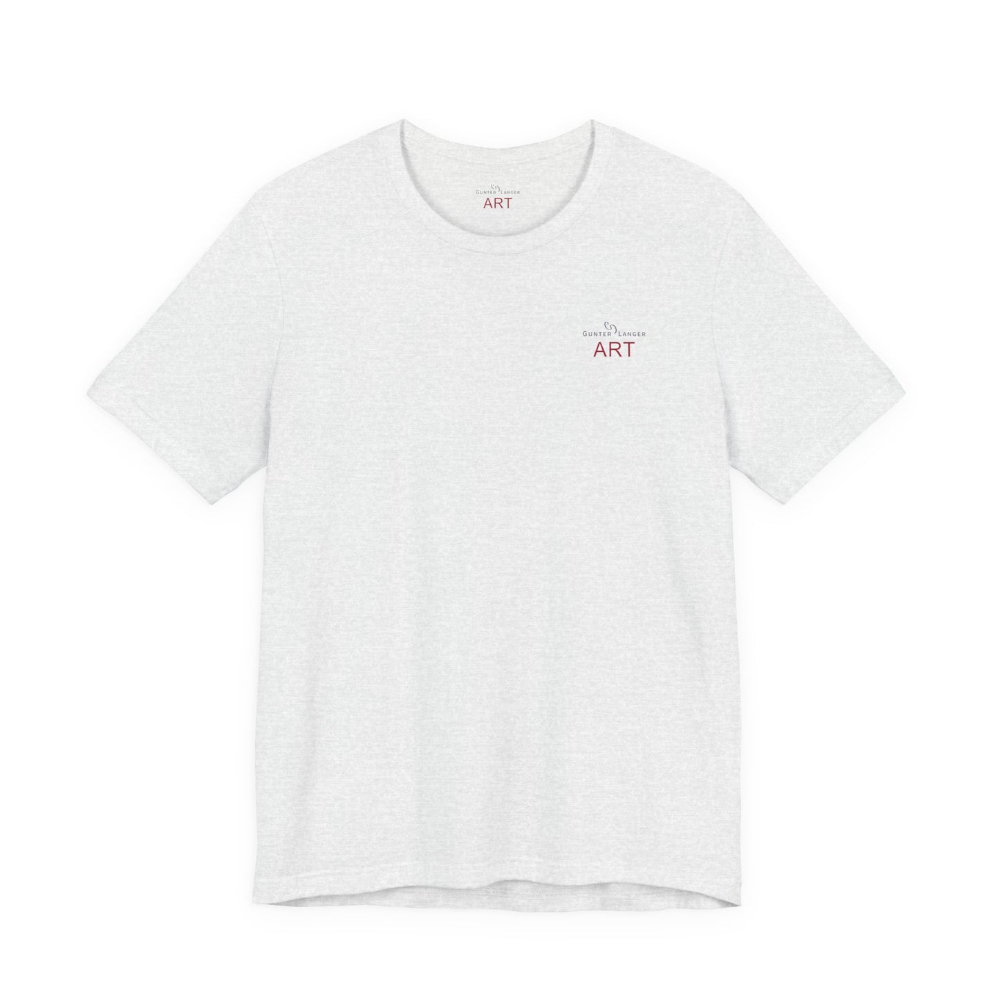 Unisex Jersey Short Sleeve Tee - Motiv: Front Logo & Rückseite Giselle H 48,42 cm, N-Label