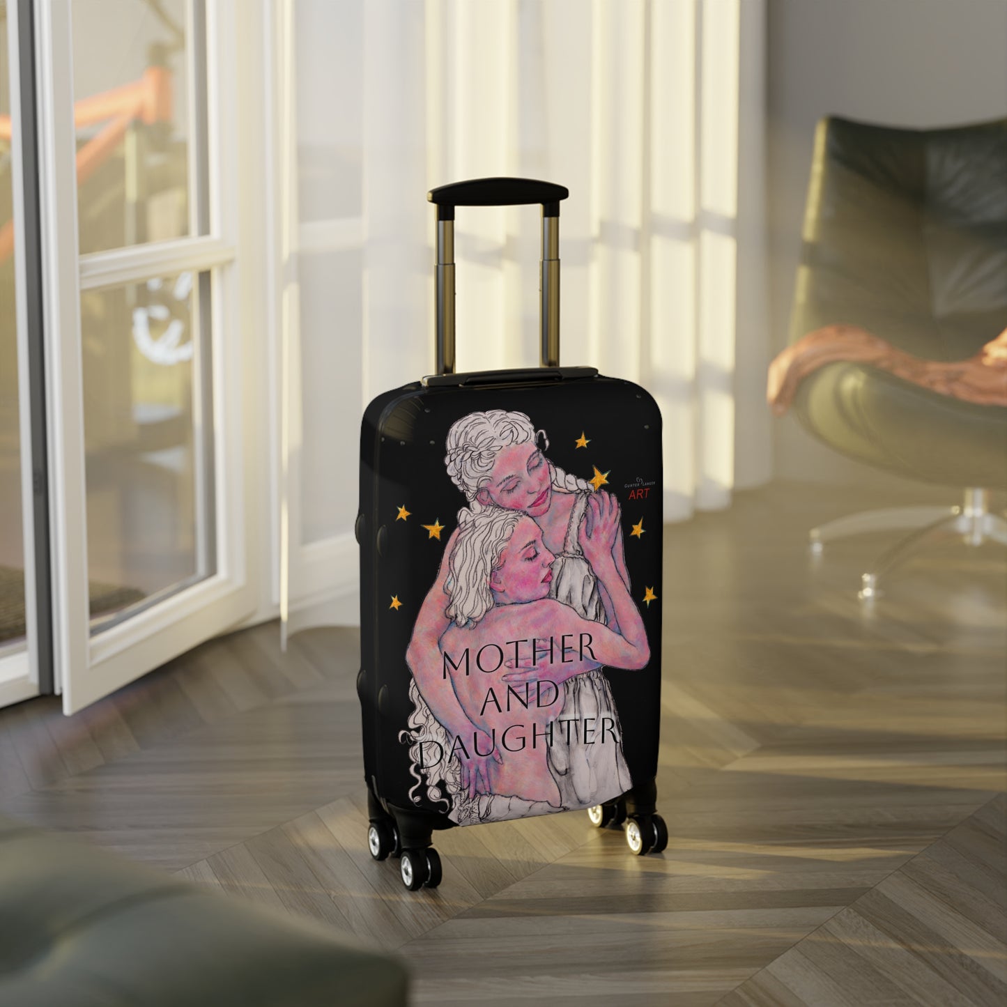 Luggage Cover - Mutter und Tochter - Motiv: Zuflucht, Sterne