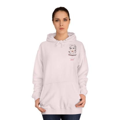 Unisex College Hoodie - Motiv: Front Lina (klein) & Rückseite Lina
