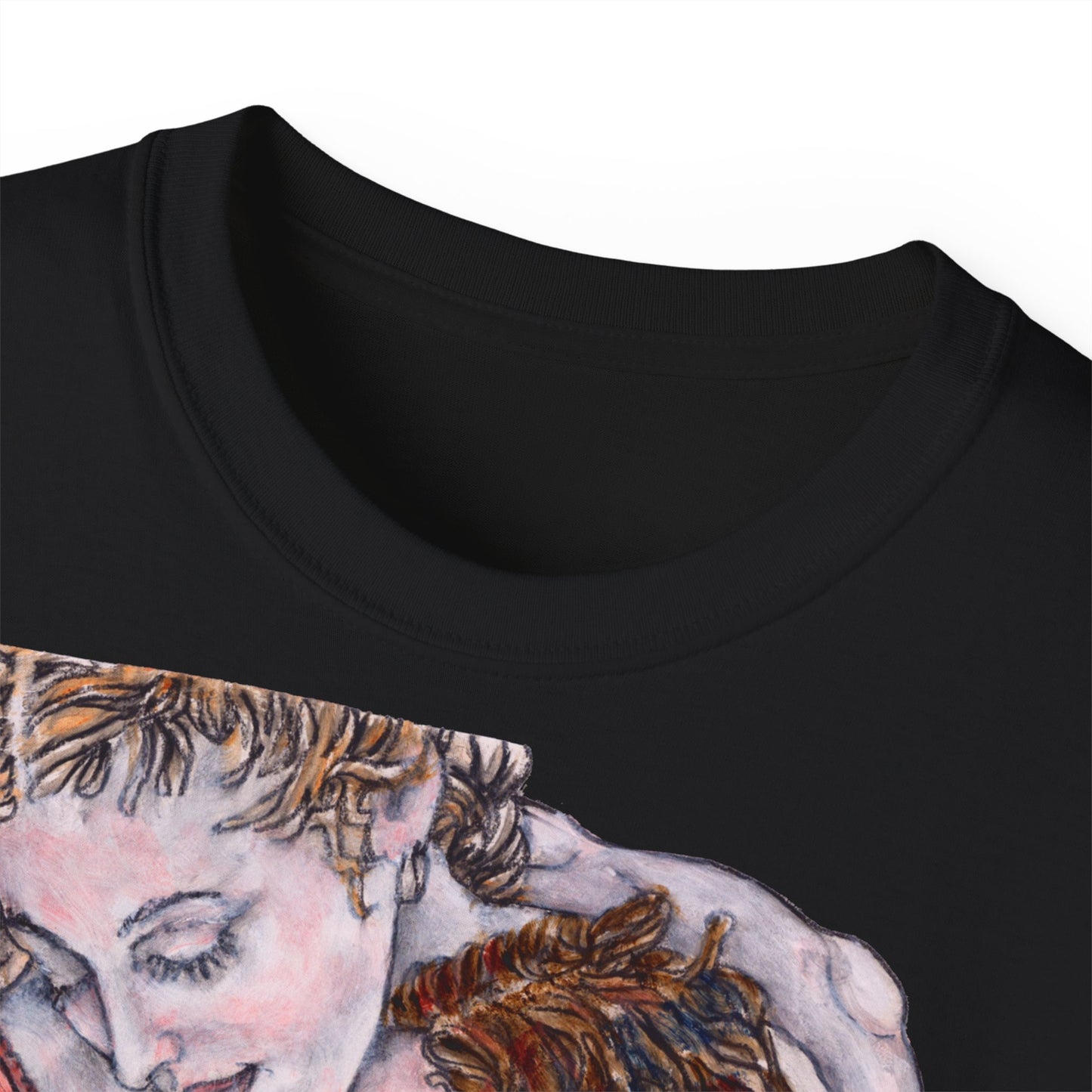 Unisex Ultra Cotton Tee - Mutter und Tochter, Front Bei dir, H 49 cm