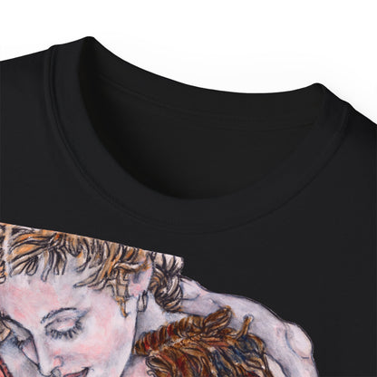 Unisex Ultra Cotton Tee - Mutter und Tochter, Front Bei dir, H 49 cm