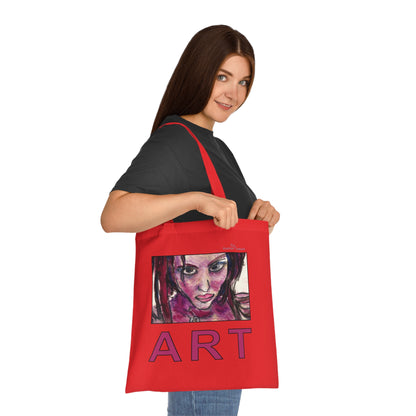 Cotton Tote - Motiv: Lola ART, einseitig bedruckt, H 17,5 cm