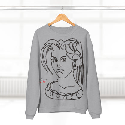 Copy of Unisex Crew Neck Sweatshirt (EU) - Motiv: Front Magda und Rückseite Magda, H 59 cm