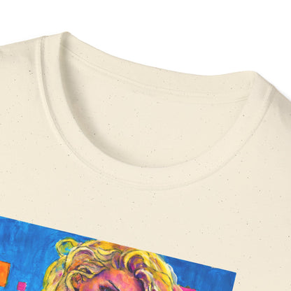 Unisex Softstyle T-Shirt - Motiv: Front Maria,  H 33cm