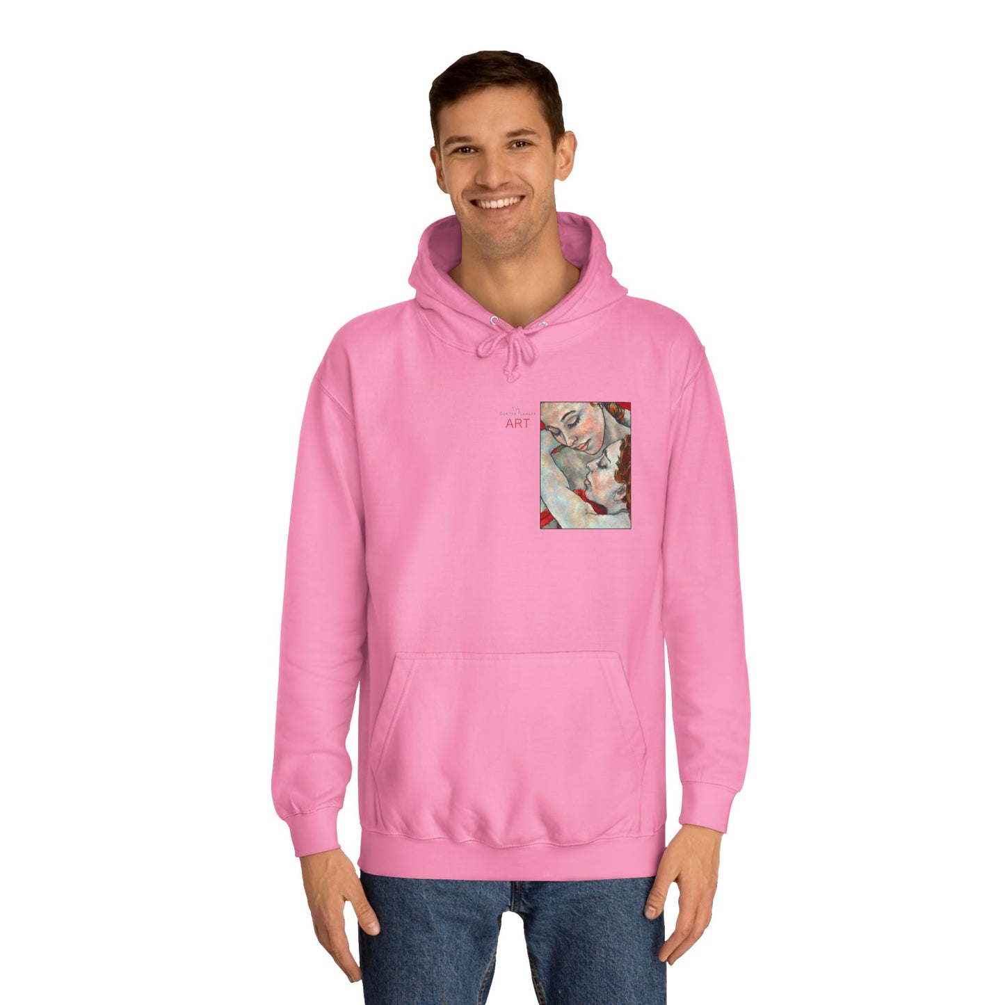 Unisex College Hoodie - Motiv: Front Nähe & Rückseite Nähe (gerahmt)