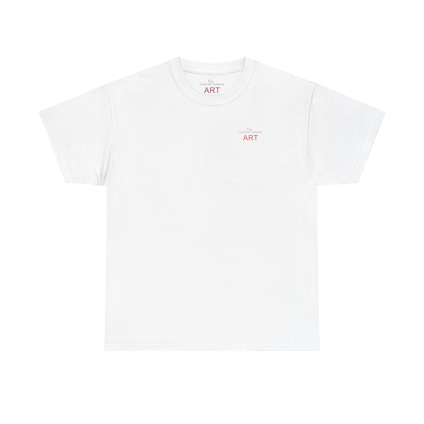 Unisex Heavy Cotton Tee - Motiv: Front Logo & Rückseite Lina, Neck Label
