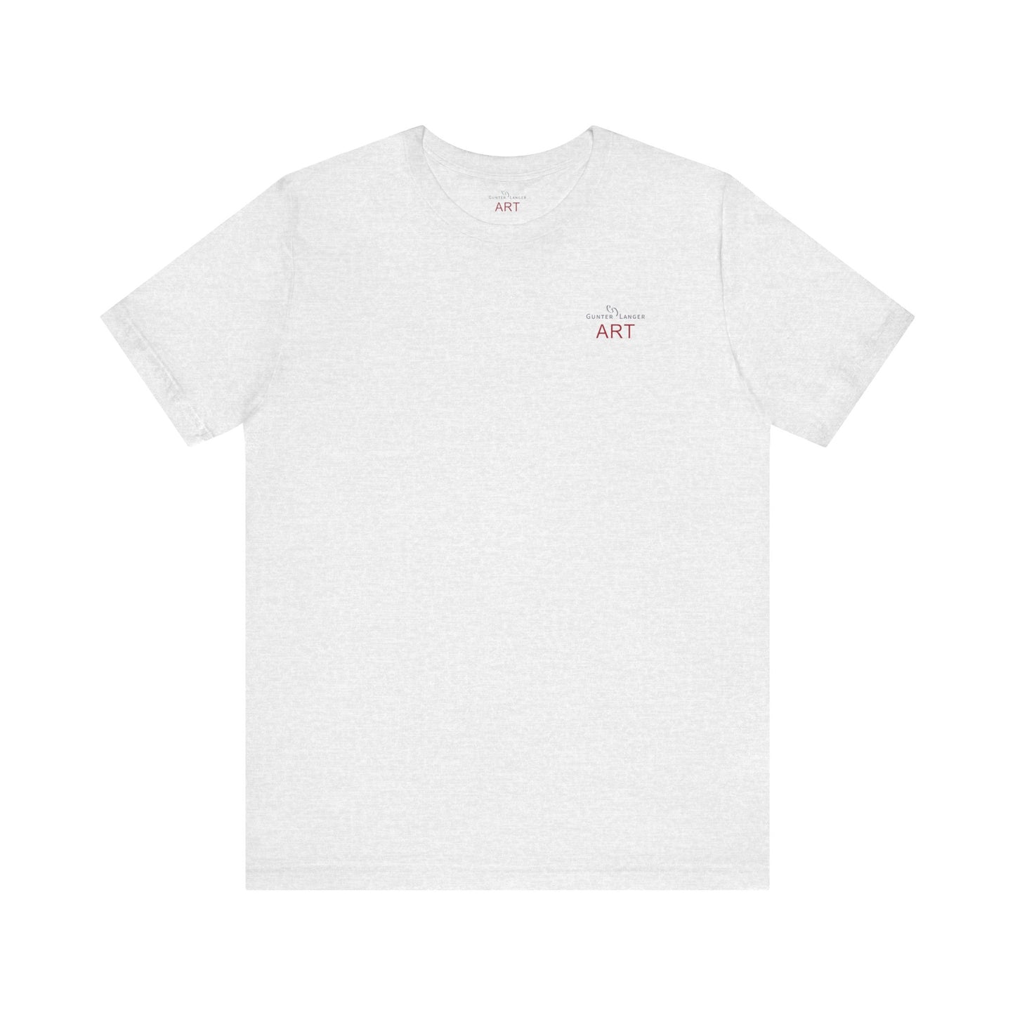 Unisex Jersey Short Sleeve Tee - Motiv: Front Logo & Rückseite Giselle H 48,42 cm, N-Label
