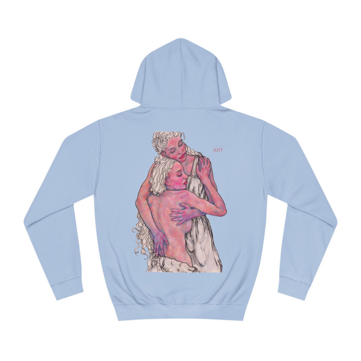 Unisex College Hoodie - Motiv: Front Zuflucht & Rückseite Zuflucht