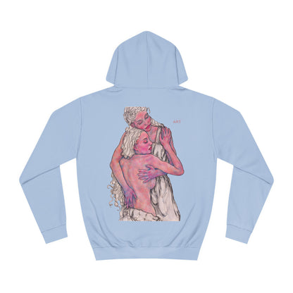 Unisex College Hoodie - Motiv: Front Zuflucht & Rückseite Zuflucht