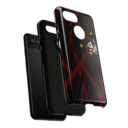 Tough Cases - Google Pixel - Samsung Galaxy - Motiv:  "Miau" klein H 8 cm, Sternenhimmel, Mikado3