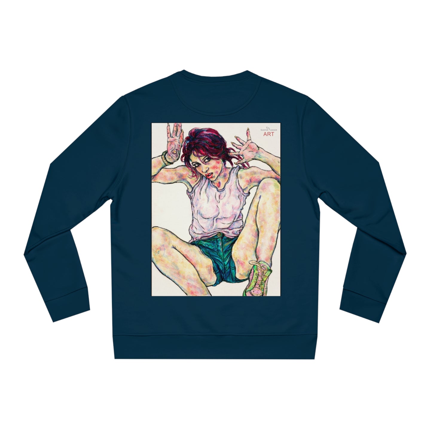 Unisex Changer Sweatshirt - Motiv: Front Nike, H12 cm (klein) & Rückseite Nike, H 43 cm