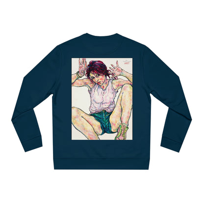 Unisex Changer Sweatshirt - Motiv: Front Nike, H12 cm (klein) & Rückseite Nike, H 43 cm
