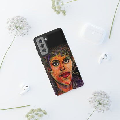 Tough Cases - Google Pixel - Samsung Galaxy - Motiv: MJ, Schwarz