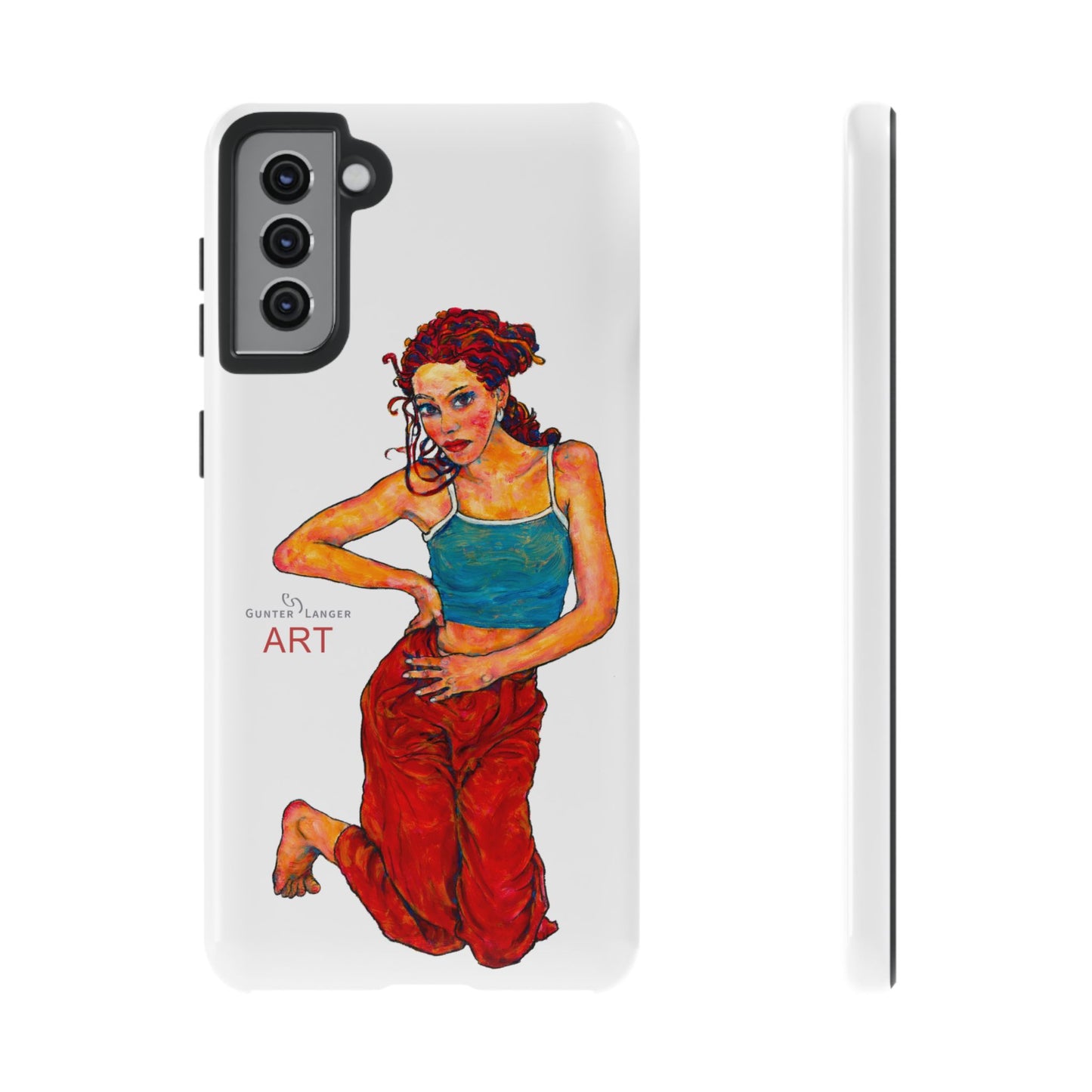 Tough Cases - Google Pixel - Samsung Galaxy - Motiv: Lea, Weiß