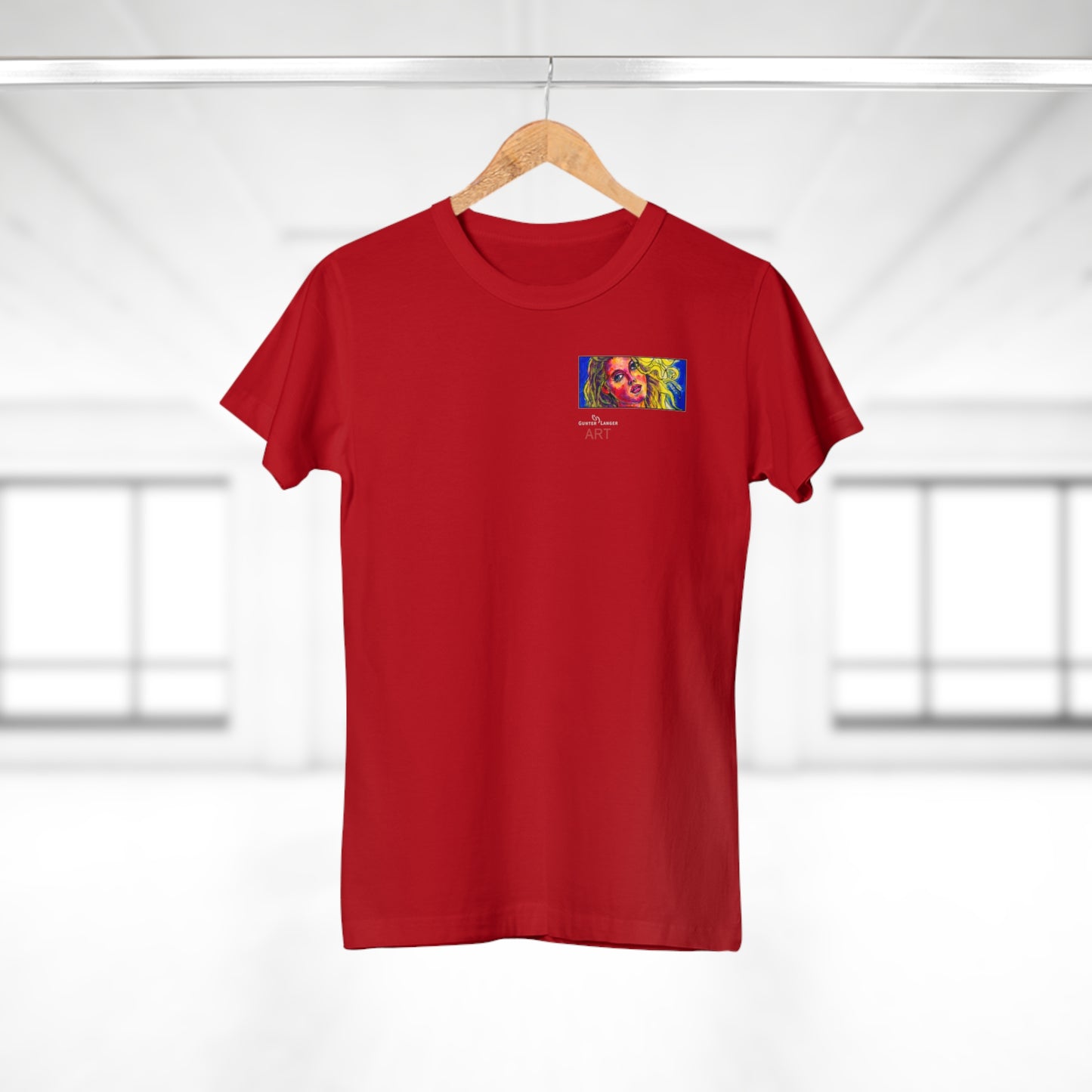 Single Jersey Women's T-shirt - dunkel - Motiv: Mascha, H 5 cm