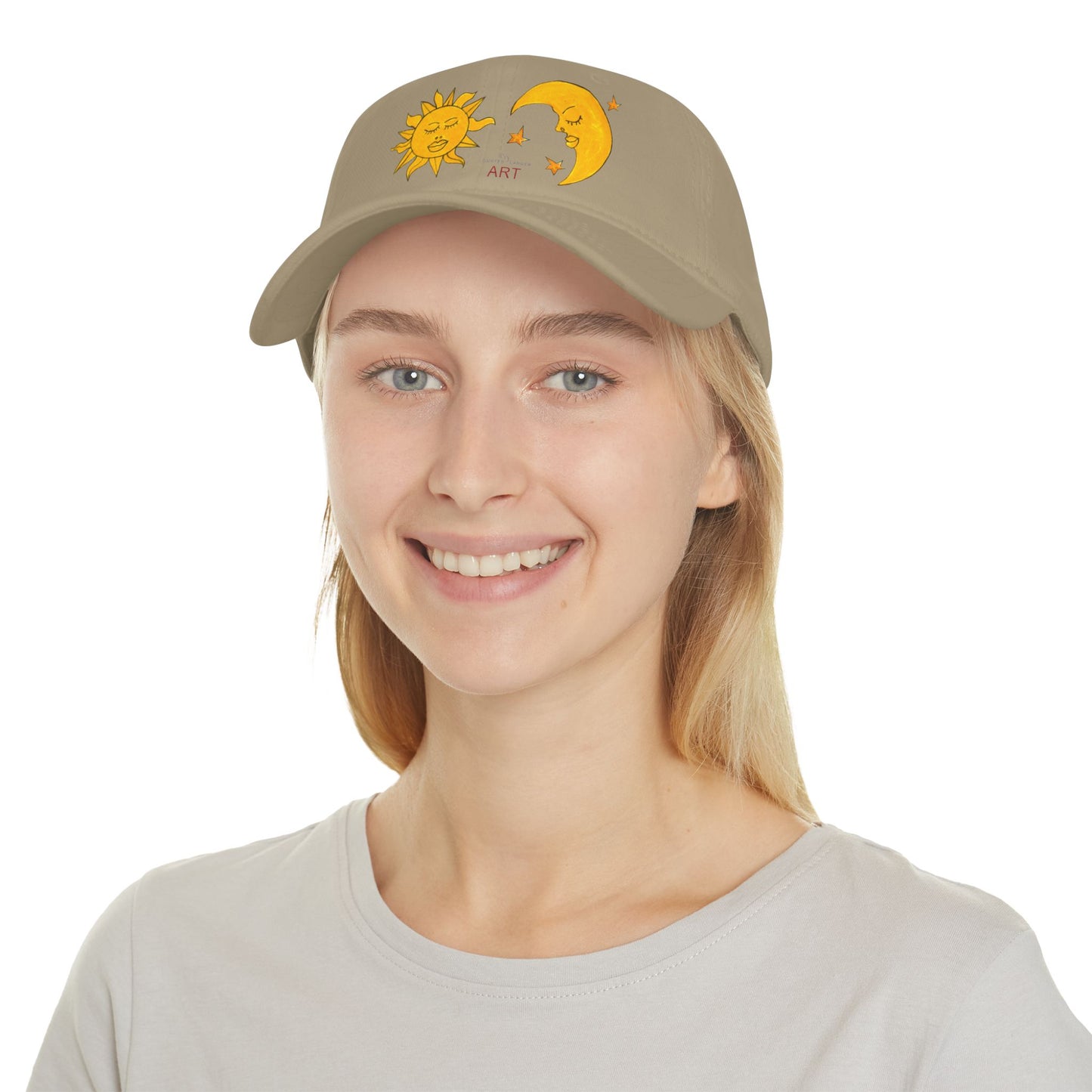 Low Profile Baseball Cap - Motiv: Sonne Mond und Sterne