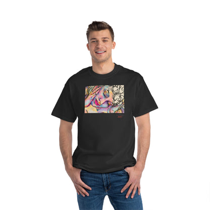 Beefy-T®  Short-Sleeve T-Shirt - Motiv: Front Mara, H 20 cm & Rückseite Mara, H 26 cm