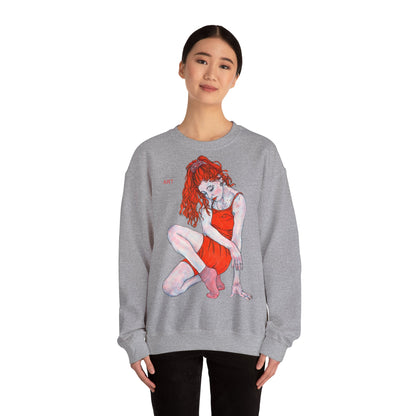 Unisex Heavy Blend™ Crewneck Sweatshirt - Motiv: Front Julia & Rückseite Julia