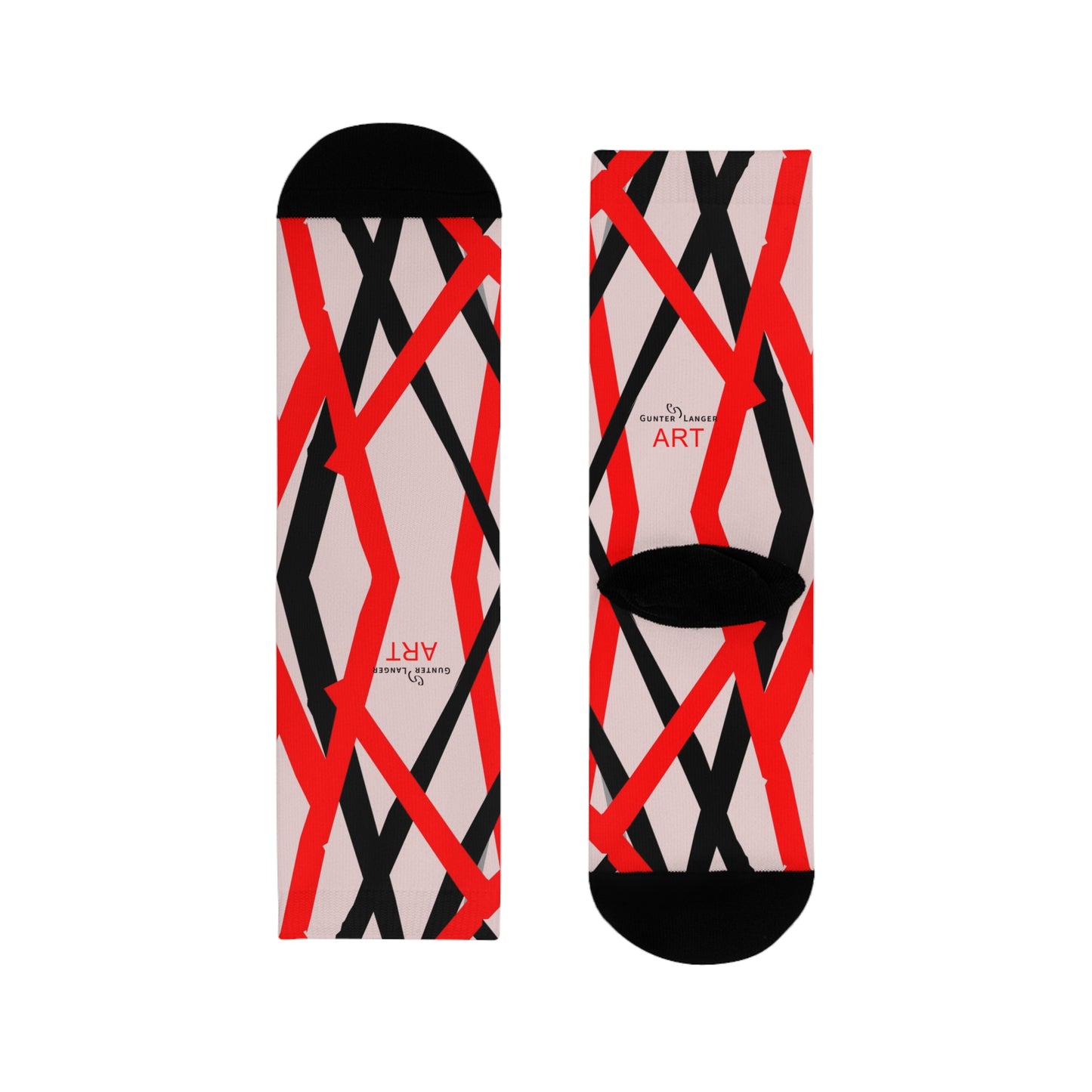 Sublimation Crew Socks (EU) - Motiv: Mikado 2, S, M, L