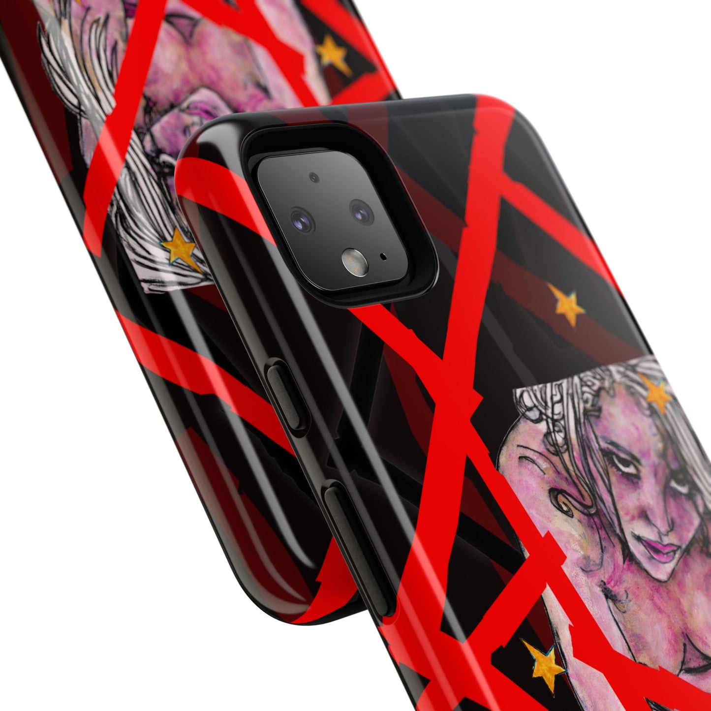 Tough Cases - Google Pixel - Samsung Galaxy - Motiv: Stella, Mikado