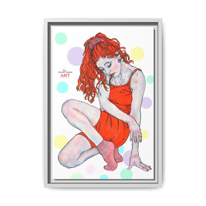 Matte Canvas, Framed (Multi-color) - Motiv:  Julia, Farbkreise, Format klein H 30,5 bis 76,2 cm