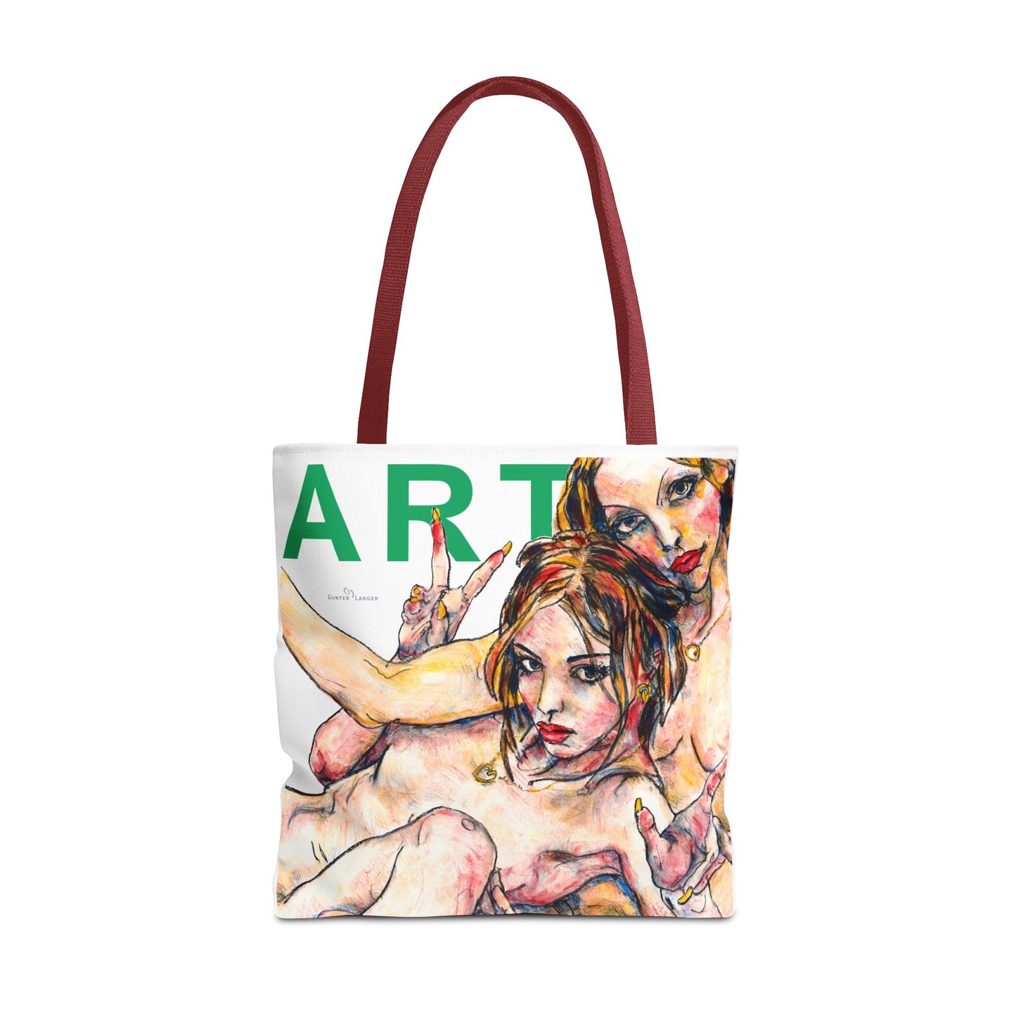 Tote Bag (AOP) - Motiv: Camilla - Leni & Romina, Weiß