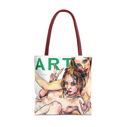 Tote Bag (AOP) - Motiv: Camilla - Leni & Romina, Weiß