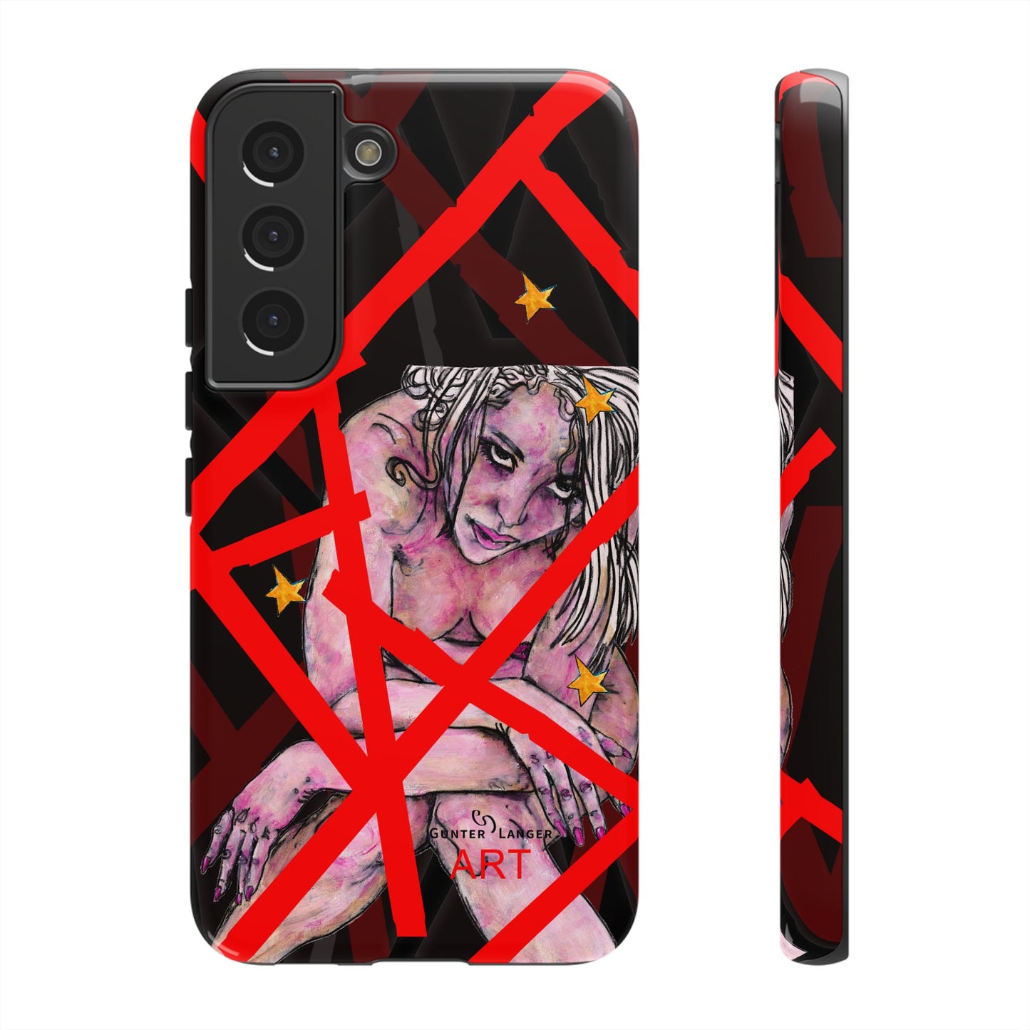 Tough Cases - Google Pixel - Samsung Galaxy - Motiv: Stella, Mikado