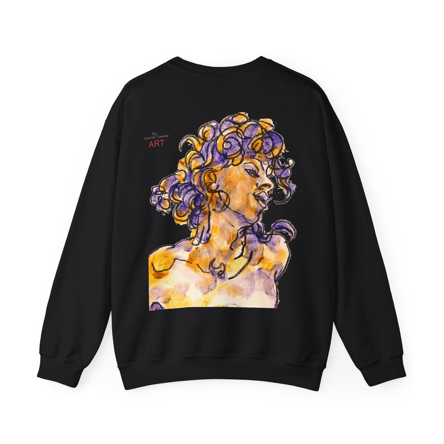 Unisex Heavy Blend™ Crewneck Sweatshirt - Motiv: Front Logo & Rückseite Pauline