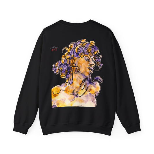 Unisex Heavy Blend™ Crewneck Sweatshirt - Motiv: Front Logo & Rückseite Pauline