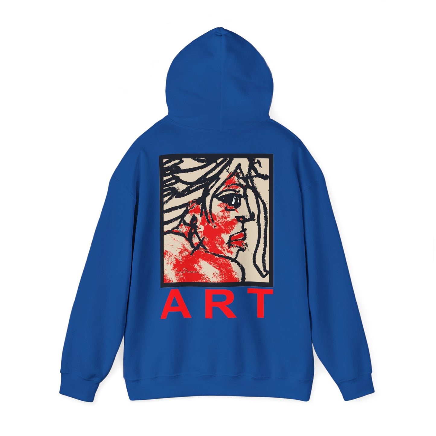Unisex Heavy Blend™ Hooded Sweatshirt - Motiv: Rückseite "Ria", H43 cm