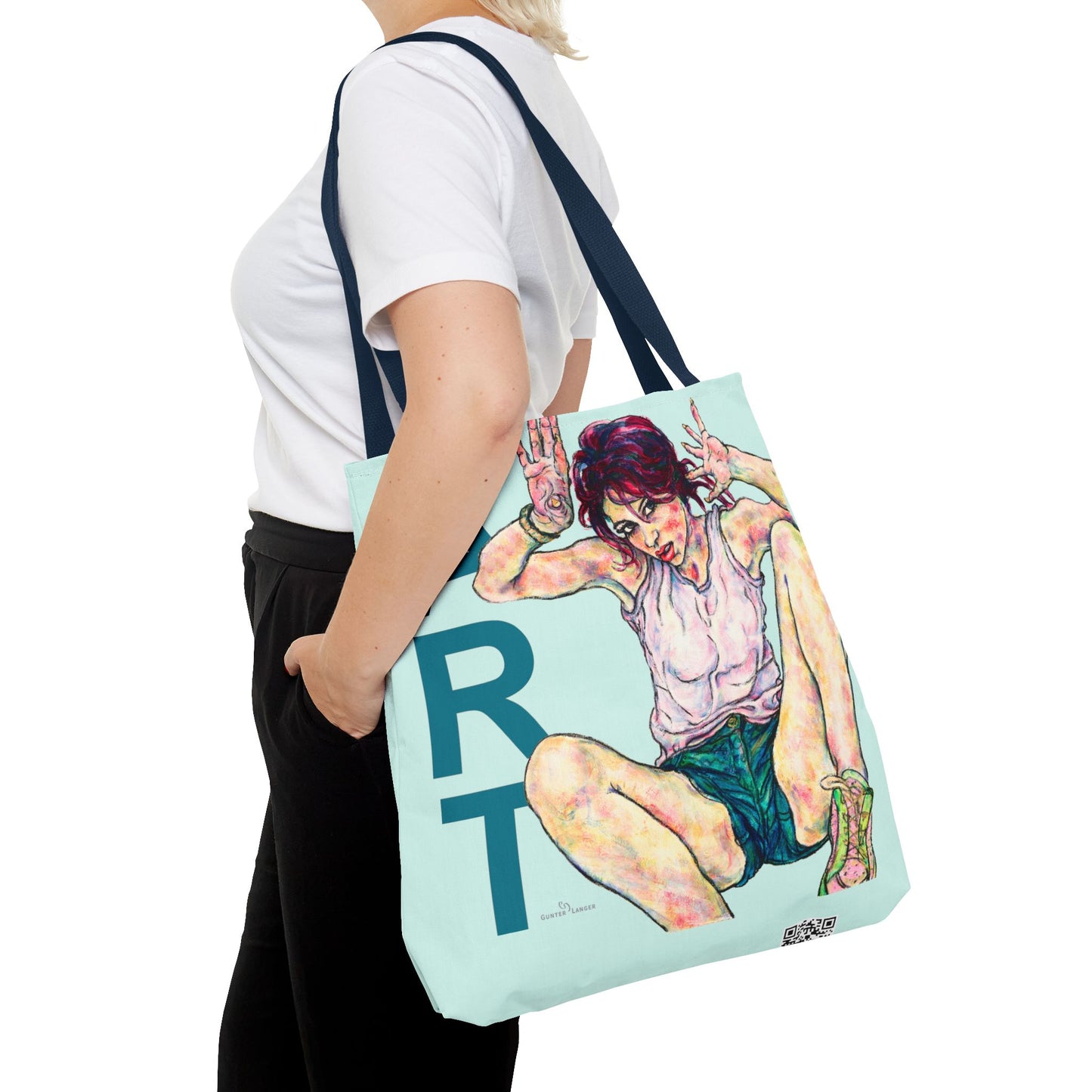 Tote Bag (AOP) - Motiv: Siegesgöttin, Flieder