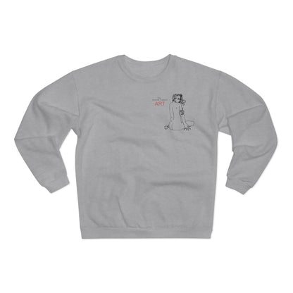 Unisex Crew Neck Sweatshirt (EU) - Motiv: Front Emilia H 13,6 cm & Rückseite Emilia H 48 cm