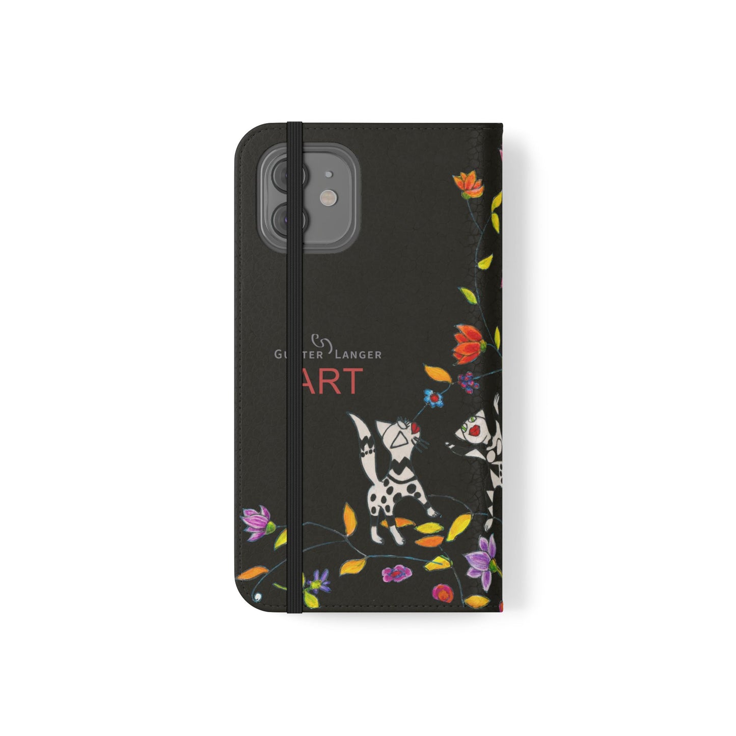 Flip Cases - Motiv: Waldnymphen, Schwarz, Seifenblasen