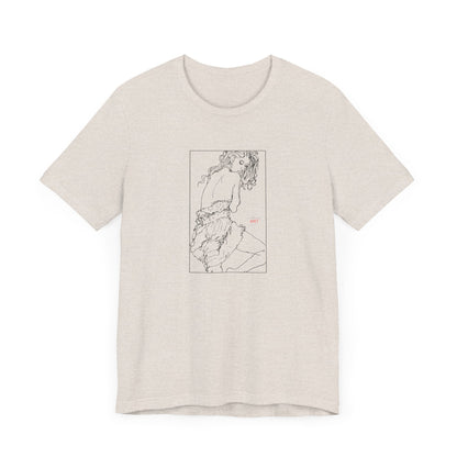 Unisex Jersey Short Sleeve Tee - Motiv: Front Giselle, im Kasten H 25 cm