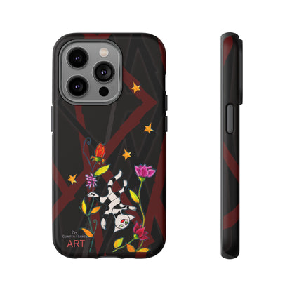 Tough Cases - iPhone - Motiv: Katze schwebt und Ranken, H 7,73 cm, Mikado3