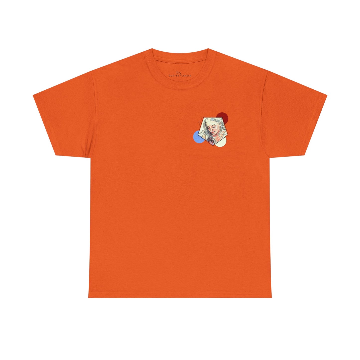 Unisex Heavy Cotton Tee - Motiv: Front Clivia, Neck Label