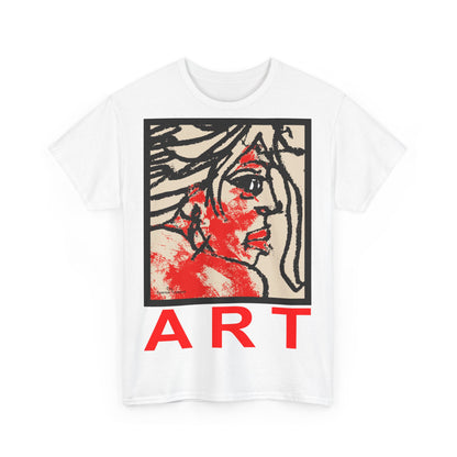 Unisex Heavy Cotton Tee  - Motiv: Front Ria, H 48,5 cm