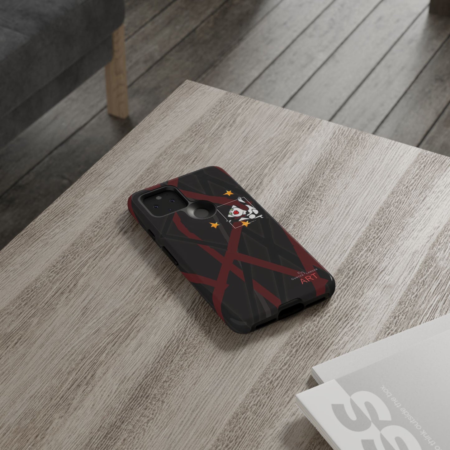 Tough Cases - Google Pixel - Samsung Galaxy - Motiv:  "Miau" klein H 8 cm, Sternenhimmel, Mikado3