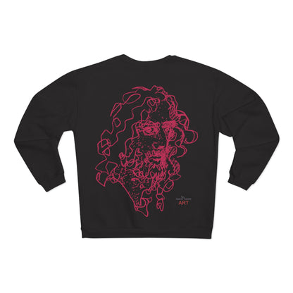 Unisex Crew Neck Sweatshirt (EU) - Motiv Montenegro (blau) & Montenegro (rot)